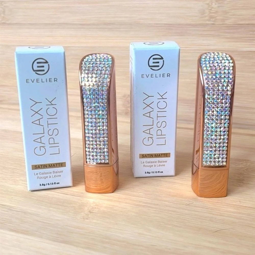 Brand New Set of 2 Galaxy Lipsticks Matte Moisturizing Plush All Day Coverage